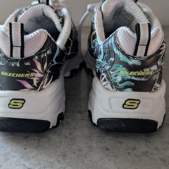 Skechers D’Lites Women’s Sneakers – Tropical Print – Size 6.5 - Picture 5 of 6